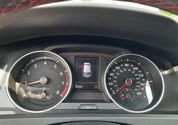 Volkswagen Golf cena 59900 przebieg: 80000, rok produkcji 2016 z Nowy Sącz małe 79